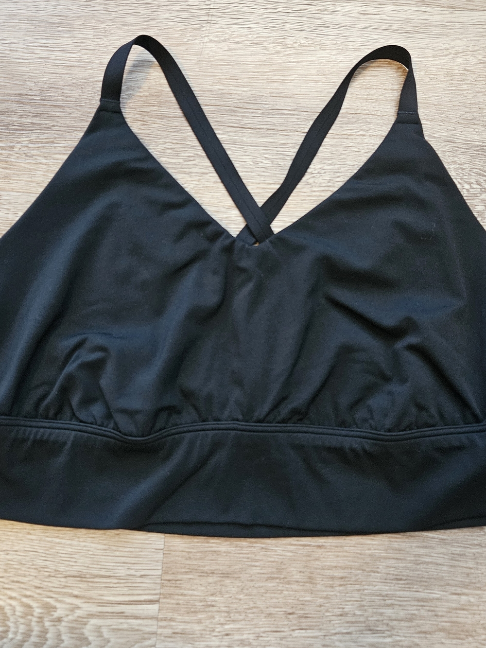Offline by Aerie Black Padded Sports Bra- Size L